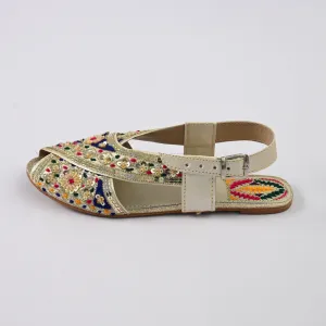 Women's Burgos Embellished Design Peshawri Chappal