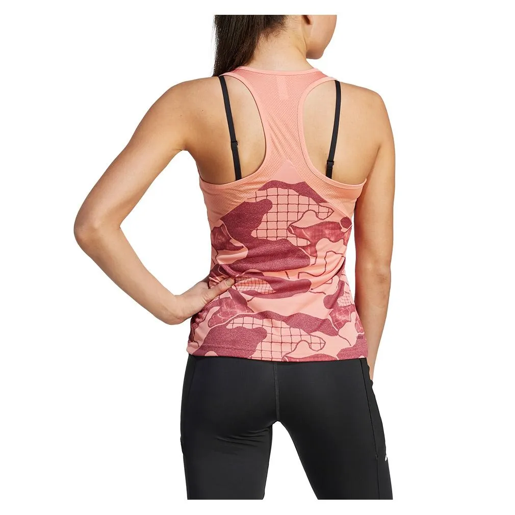 Women's Club Graphic Tennis Tank Wonder Clay and Legacy Red