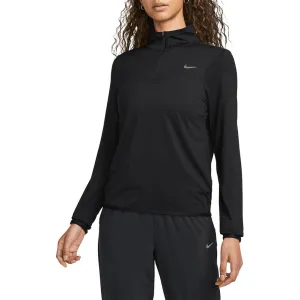 Womens Dri-Fit Swift Element UV 1/4 Zip Running Top