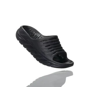 Women's Hoka Ora Recovery Slide Color: Black / Black