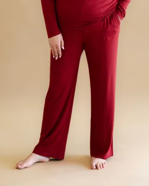 Women's Lounge Pant in Garnet