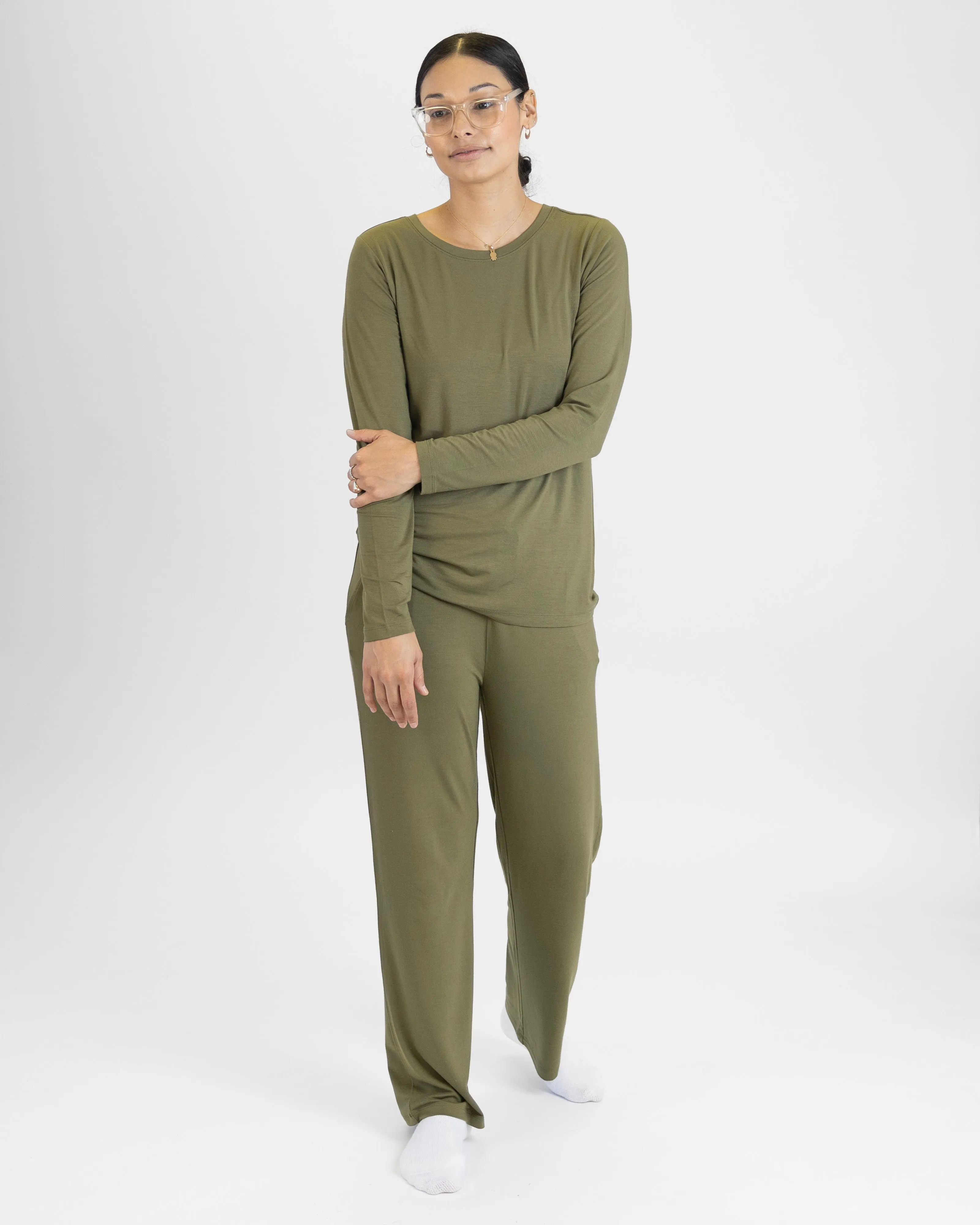 Women's Lounge Pant in Olive