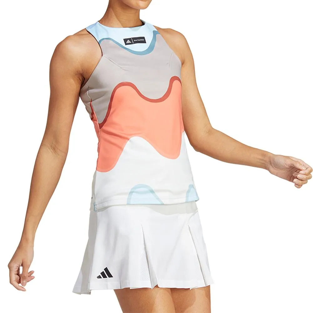 Women's Marimekko Premium Tennis Tank Multicolor and Semi Coral