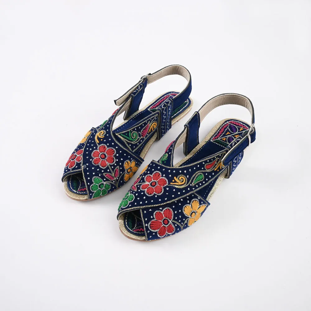 Women's Osijek Embroidered Design Peshawri Chappal