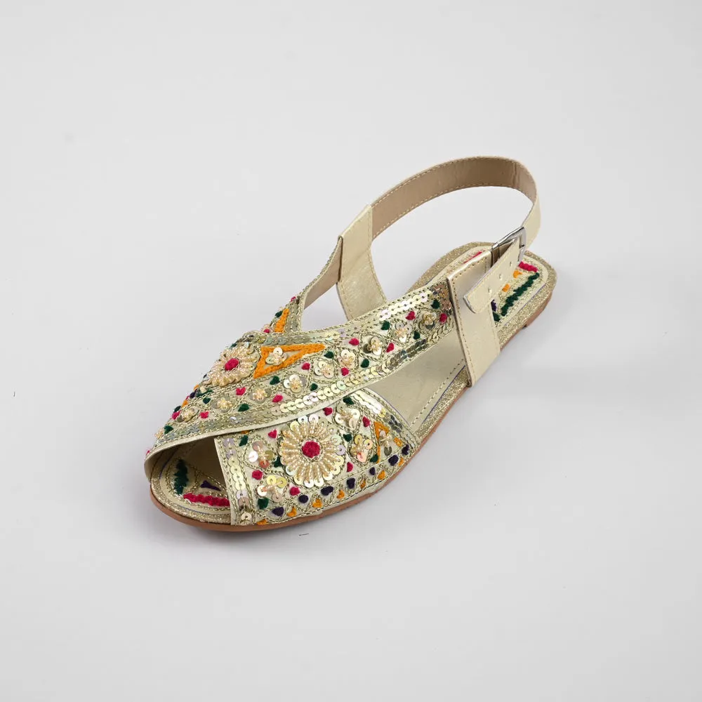 Women's Oviedo Embellished Design Peshawri Chappal