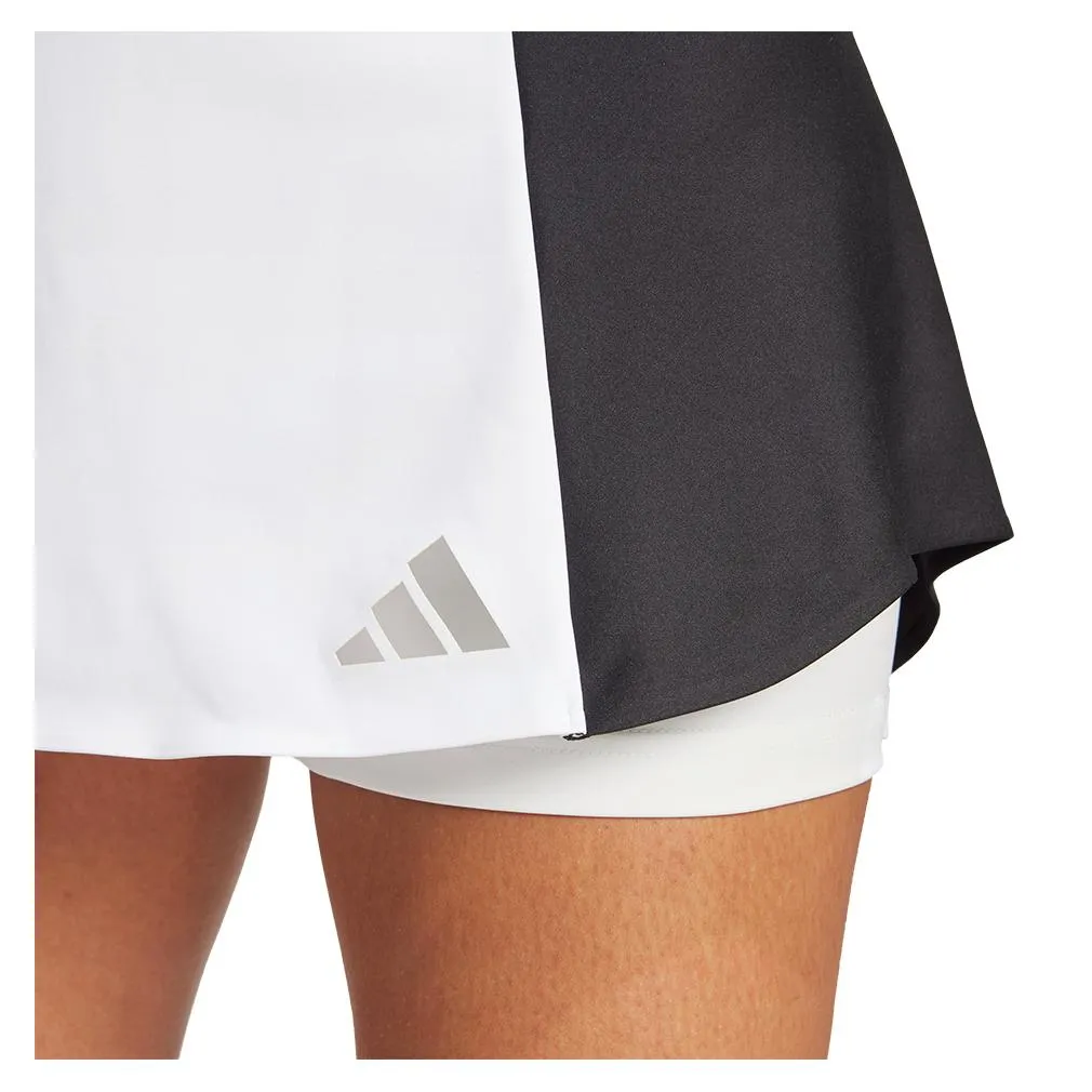 Women's Premium Tennis Skort White and Black