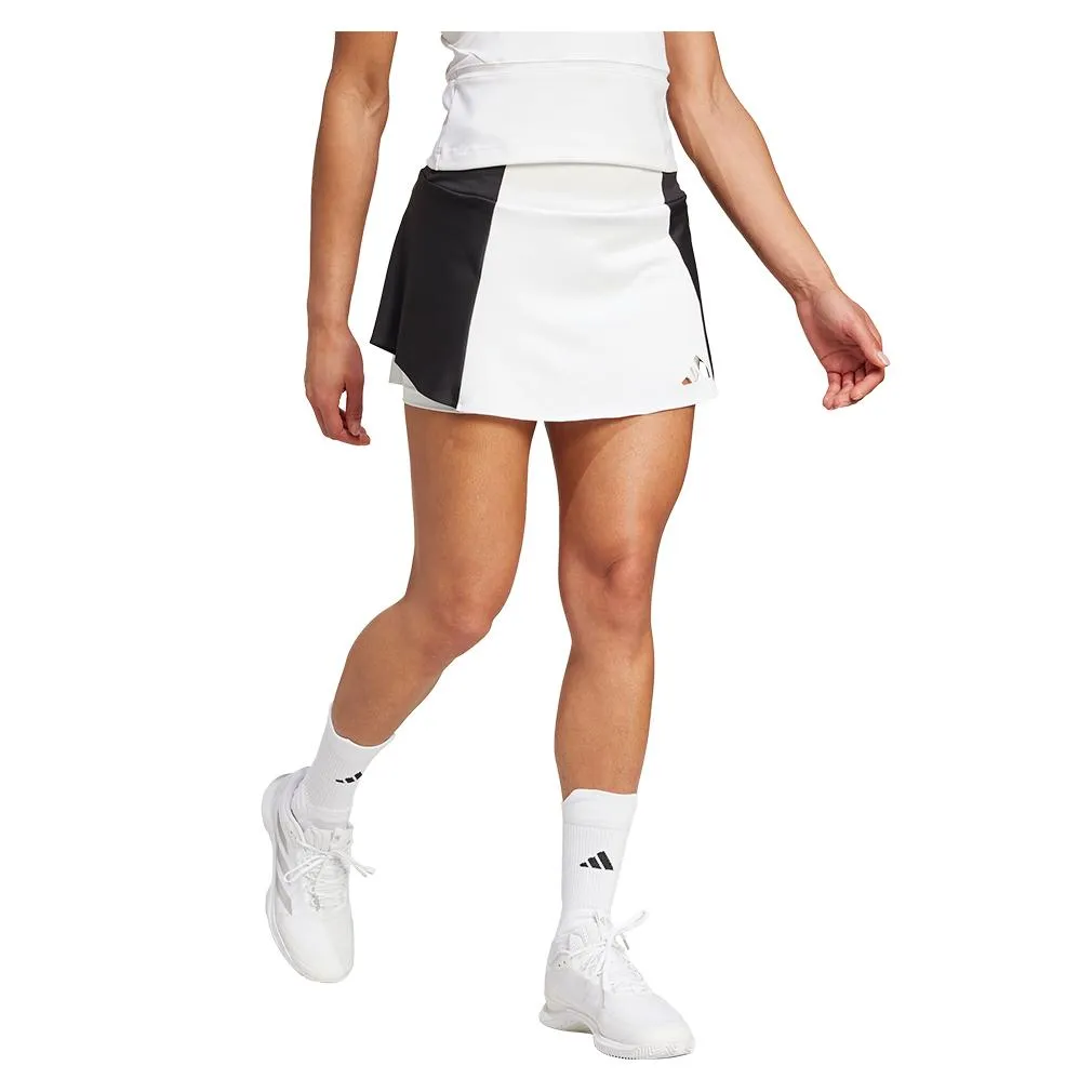 Women's Premium Tennis Skort White and Black