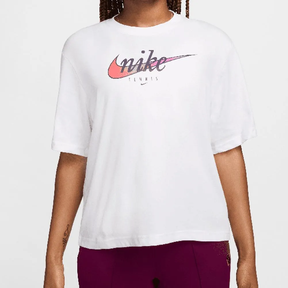 Womens Slam Dri-Fit Tennis Top White