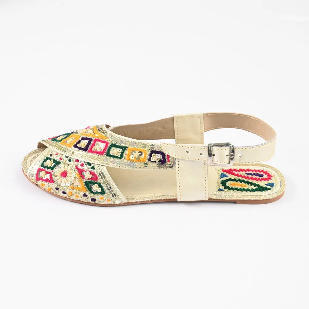 Women's Teruel Embellished Design Peshawri Chappal