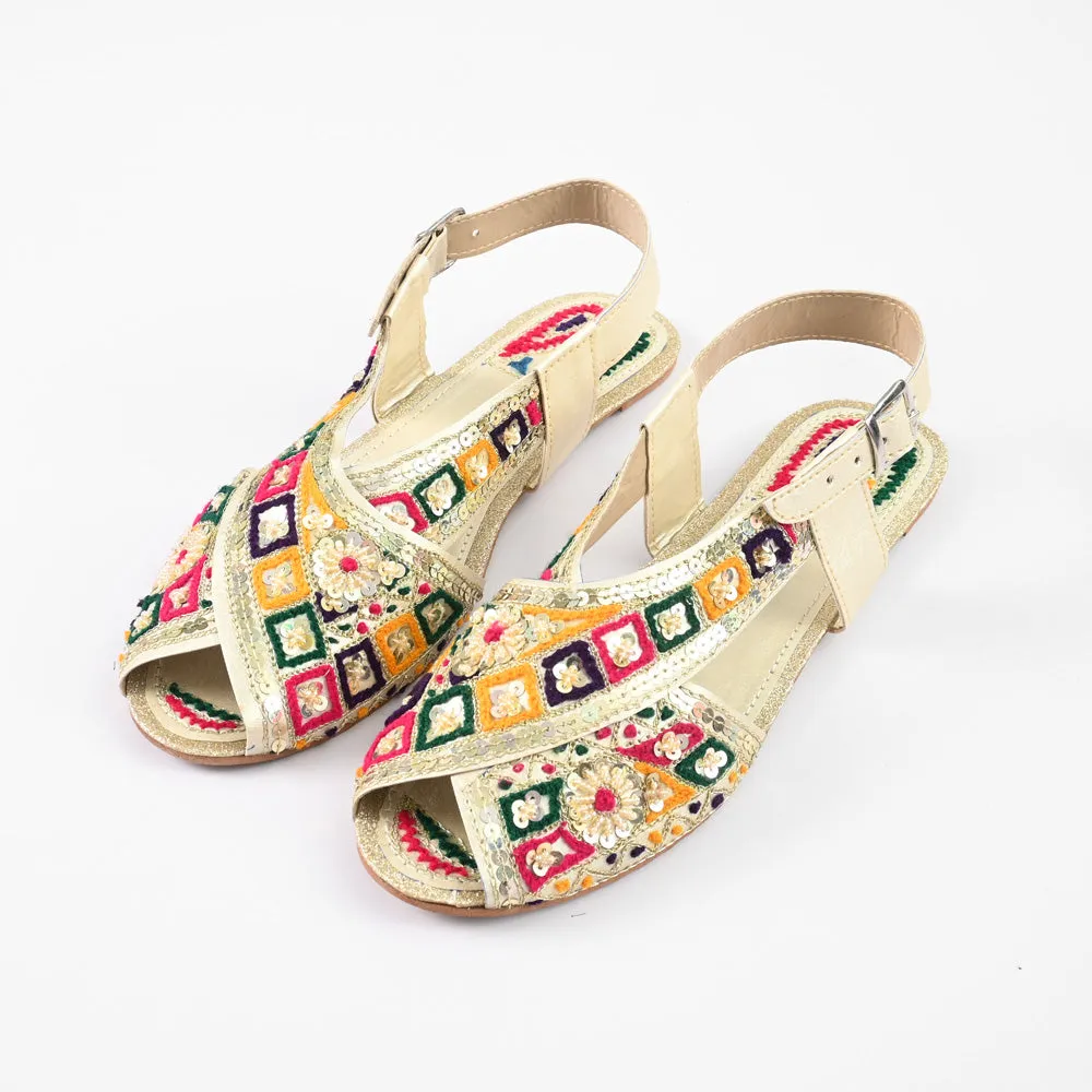 Women's Teruel Embellished Design Peshawri Chappal