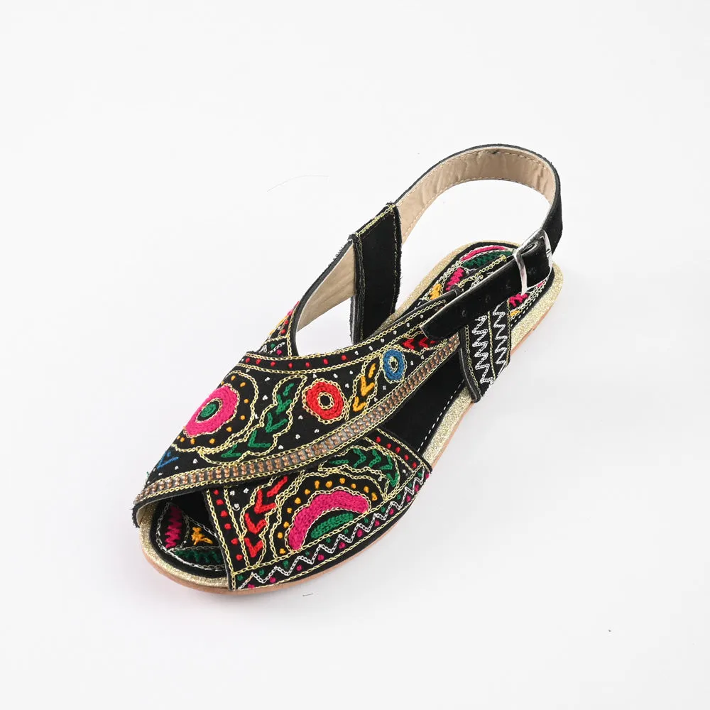 Women's Teruel Embellished Design Peshawri Chappal