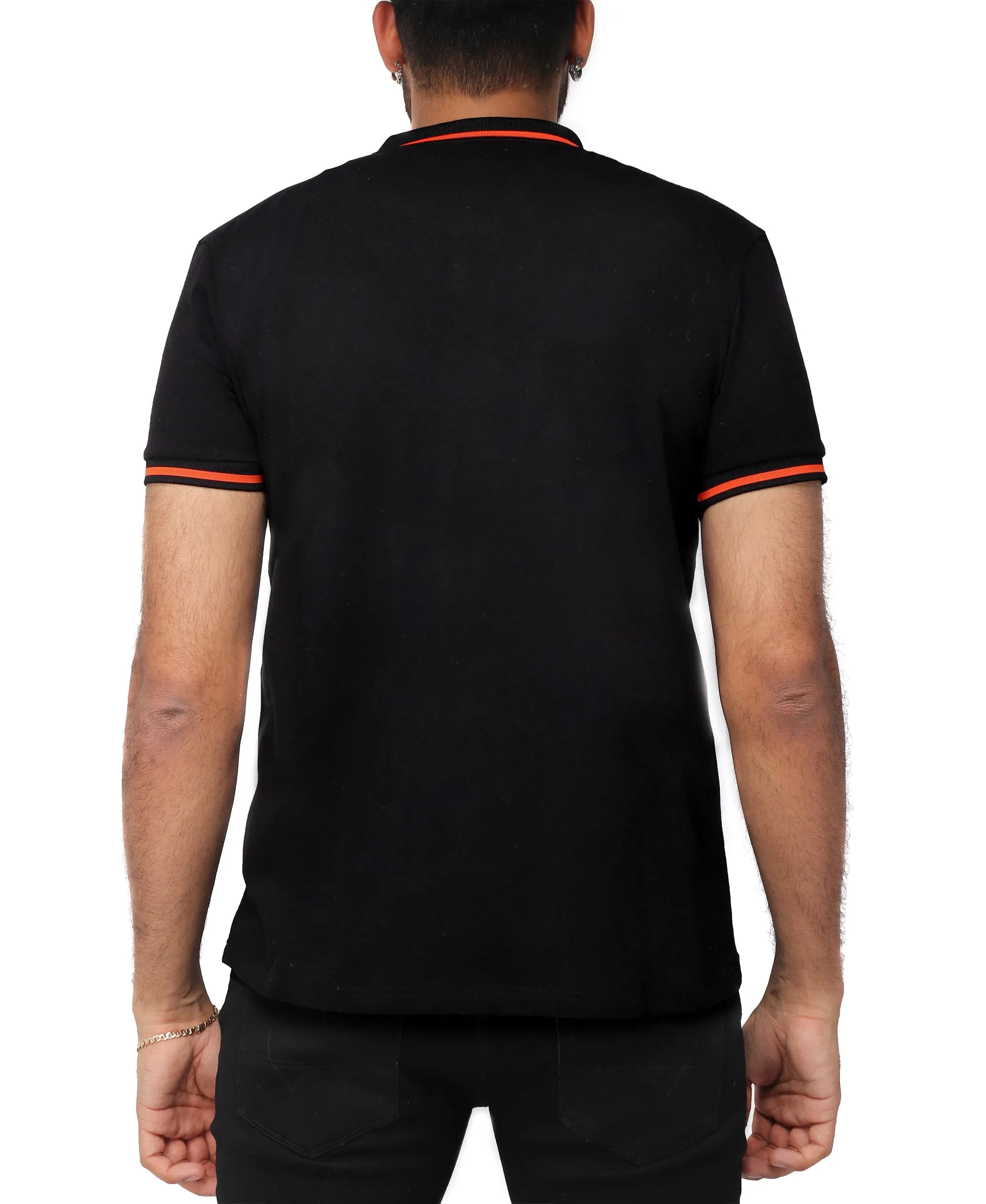 X RAY Men's Basic Short Sleeve Tipped Golf Polo Shirts