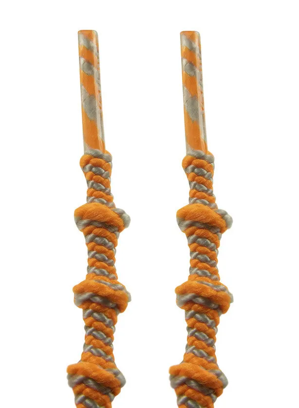 Xtenex X300 Triathlon Orange Silver Shoelaces