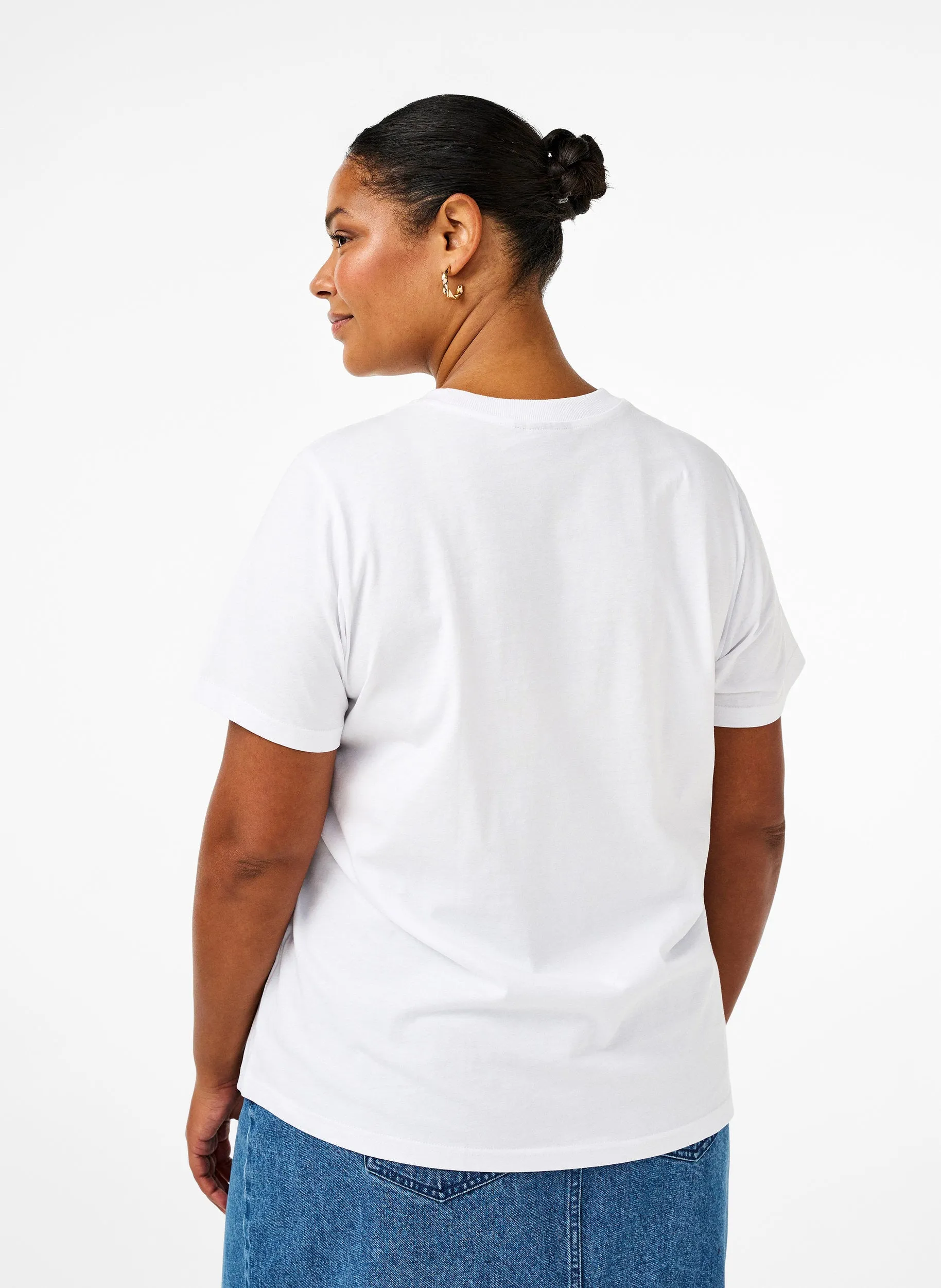 Zizzi Harlin T-Shirt in White