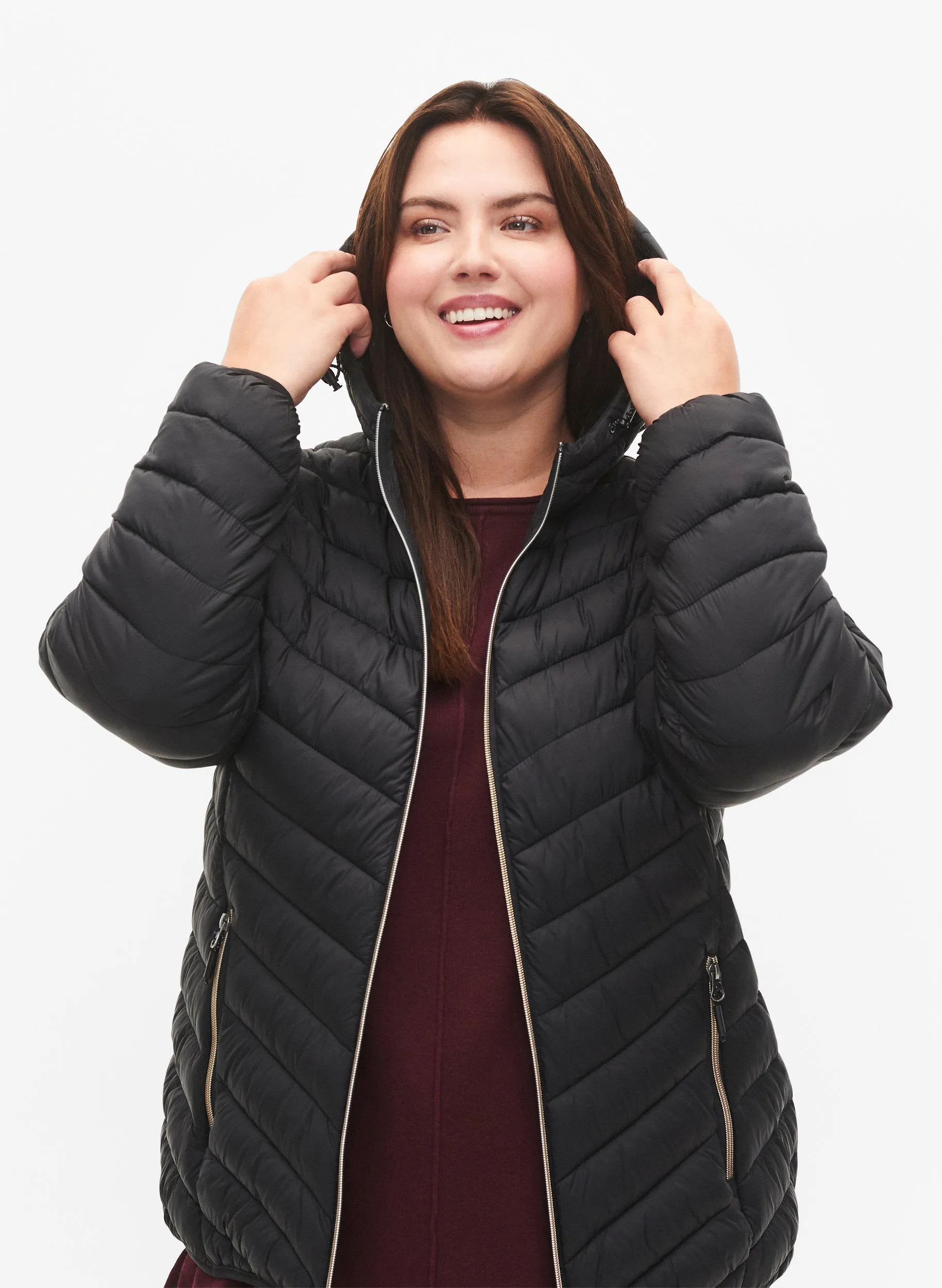 Zizzi Sally Lightweight Jacket in Black